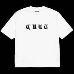 Clearance CULT CREW Cult x Silent "Posted" Heavyweight Tee / white