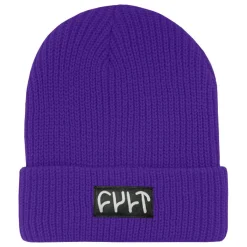 Online CULT CREW Witness Beanie / ribbed purps