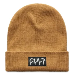 Cheap CULT CREW Witness Beanie / tight knit camel