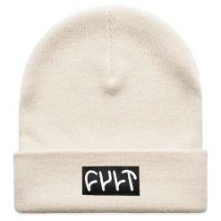 Hot CULT CREW Witness Beanie / tight knit off white